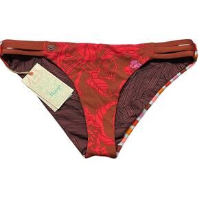 MAAJI ROMANTIC FLIRT REVERSIBLE THIN SIDE BIKINI BOTTOM Size L